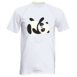 Мужская футболка для спорта Little panda - PrintSalon