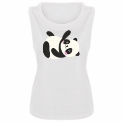 Женская майка Little panda - PrintSalon