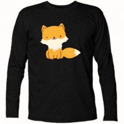 Футболка с длинным рукавом Little red fox - PrintSalon