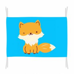 Флаг Little red fox - PrintSalon
