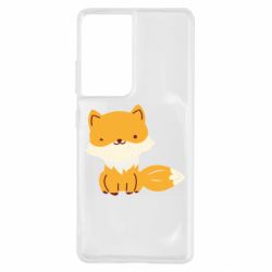 Чехол для Samsung S21 Ultra Little red fox - PrintSalon