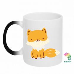 Чашка-хамелеон Little red fox - PrintSalon