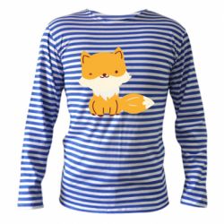Тельняшка с длинным рукавом Little red fox - PrintSalon