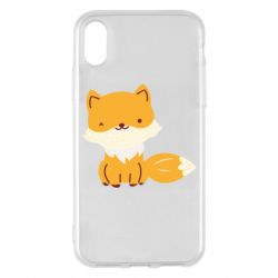 Чехол для iPhone X/Xs Little red fox - PrintSalon