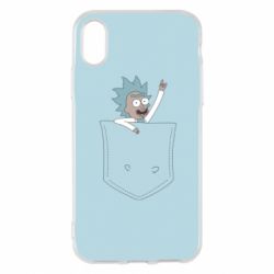 Чохол для iPhone X/Xs Little rick in your pocket - PrintSalon