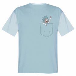 Мужская футболка 3D Little rick in your pocket-PrintSalon Мужская футболка 3D Little rick in your pocket
