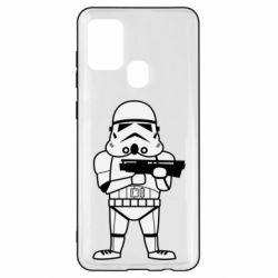 Чехол для Samsung A21s Little Stormtrooper - PrintSalon