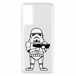 Чехол для Huawei P Smart 2021 Little Stormtrooper - PrintSalon