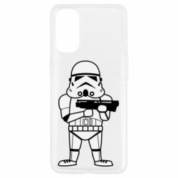 Чехол для Oppo Reno 4 Little Stormtrooper - PrintSalon