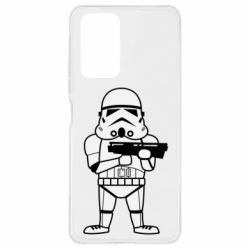 Чехол для Xiaomi Redmi Note 10 Pro Little Stormtrooper - PrintSalon