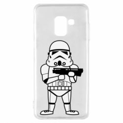Чехол для Samsung A8 2018 Little Stormtrooper - PrintSalon