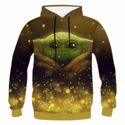 Чоловіче 3D худі Little Yoda - PrintSalon