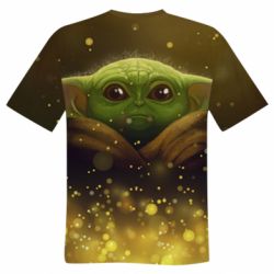 Мужская футболка 3D Little Yoda-PrintSalon Мужская футболка 3D Little Yoda