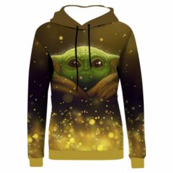 Жіноче 3D худі Little Yoda-PrintSalon Жіноче 3D худі Little Yoda
