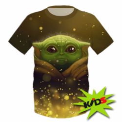 Дитяча 3D футболка Little Yoda - PrintSalon