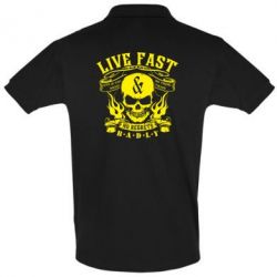 Мужское поло Live Fast and No Regrets Badly