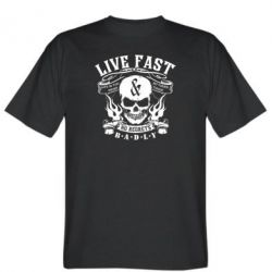 Мужская футболка Stedman Live Fast and No Regrets Badly
