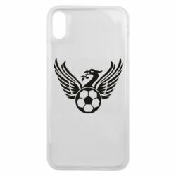 Чехол для iPhone Xs Max Liverpool and soccer ball - PrintSalon