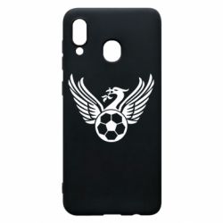 Чехол для Samsung A30 Liverpool and soccer ball - PrintSalon