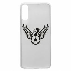 Чехол для Samsung A70 Liverpool and soccer ball - PrintSalon