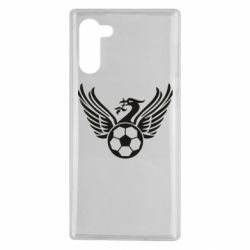 Чехол для Samsung Note 10 Liverpool and soccer ball - PrintSalon