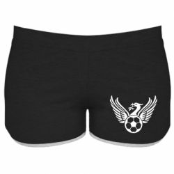 Женские шорты Liverpool and soccer ball - PrintSalon