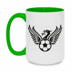 Чашка двухцветная 420ml Liverpool and soccer ball - PrintSalon
