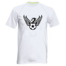 Мужская футболка для спорта Liverpool and soccer ball - PrintSalon