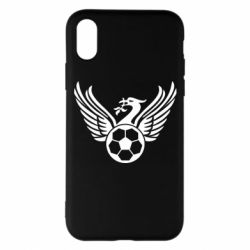 Чехол для iPhone X/Xs Liverpool and soccer ball - PrintSalon