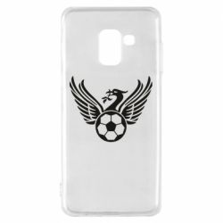 Чехол для Samsung A8 2018 Liverpool and soccer ball - PrintSalon
