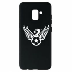 Чехол для Samsung A8+ 2018 Liverpool and soccer ball - PrintSalon