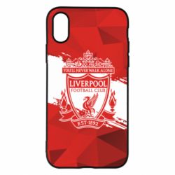 Чехол для iPhone X/Xs Liverpool low poly red - PrintSalon