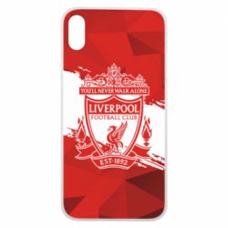 Чехол для iPhone Xs Max Liverpool low poly red - PrintSalon