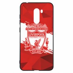 Чехол для Xiaomi Pocophone F1 Liverpool low poly red - PrintSalon