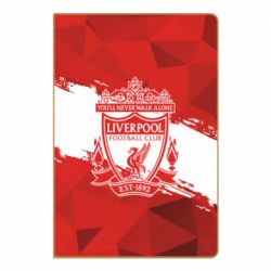 Блокнот с принто Liverpool low poly red - PrintSalon