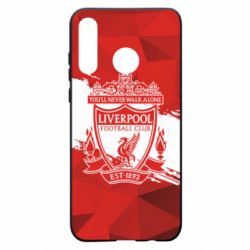 Чехол для Huawei P30 Lite Liverpool low poly red - PrintSalon