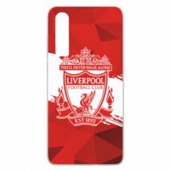 Чехол для Huawei P30 Liverpool low poly red - PrintSalon