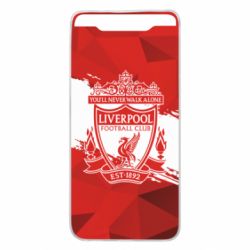 Чехол для Samsung A80 Liverpool low poly red - PrintSalon