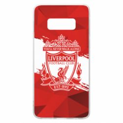 Чехол для Samsung S10e Liverpool low poly red - PrintSalon