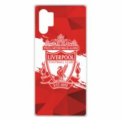 Чехол для Samsung Note 10 Plus Liverpool low poly red - PrintSalon