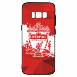 Чехол для Samsung S8 Liverpool low poly red - PrintSalon
