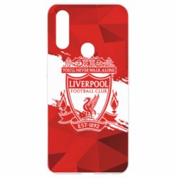 Чехол для Oppo A31 Liverpool low poly red - PrintSalon