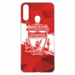 Чехол для Samsung A20s Liverpool low poly red - PrintSalon