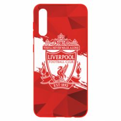 Чехол для Samsung A50 Liverpool low poly red - PrintSalon