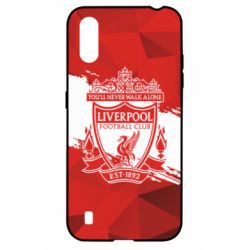 Чехол для Samsung A01/M01 Liverpool low poly red