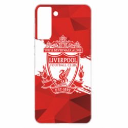 Чехол для Samsung S21+ Liverpool low poly red - PrintSalon