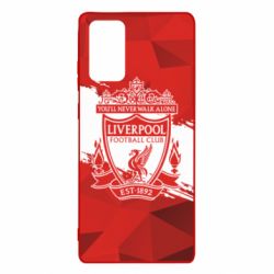 Чехол для Samsung Note 20 Liverpool low poly red - PrintSalon