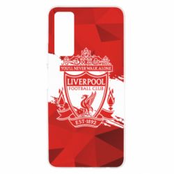 Чехол для Huawei P Smart 2021 Liverpool low poly red - PrintSalon