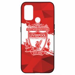 Чехол для Oppo A53/A32/A33 Liverpool low poly red