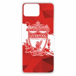 Чехол для Oppo A73 Liverpool low poly red - PrintSalon